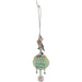"Cathedral Art : Green Floral Amazing Woman Car Charm Bling -"