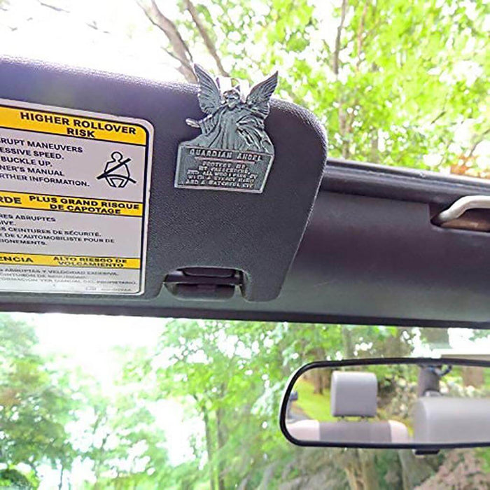 "Cathedral Art : Guardian Angel Sun Visor Clip -"