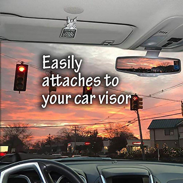 "Cathedral Art : Guardian Angel Sun Visor Clip -"