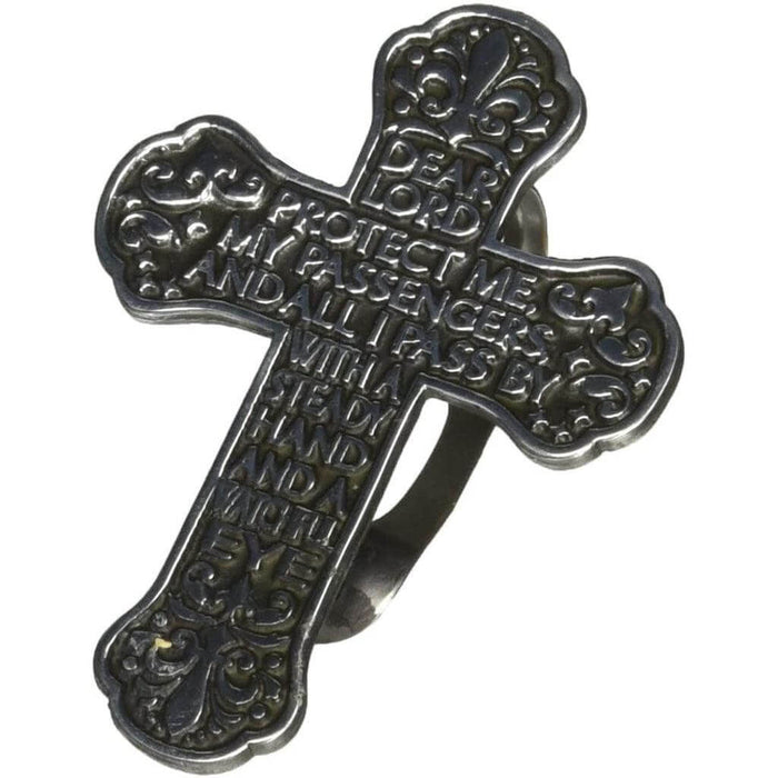 "Cathedral Art : Traveler's Prayer Cross Auto Visor Clip -"