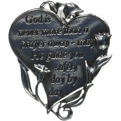 "Cathedral Art : Heart Visor Clip, God -"