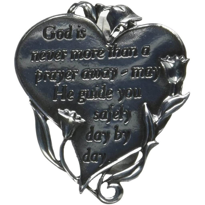 "Cathedral Art : Heart Visor Clip, God -"