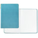 "Hallmark : Turquoise Faux Leather Notebook With Pen -"
