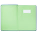 "Hallmark : Turquoise Faux Leather Notebook With Pen -"