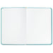 "Hallmark : Turquoise Faux Leather Notebook With Pen -"