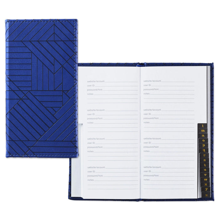 "Hallmark : Geometric Navy Password Keeper -"