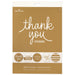 "Hallmark : Gold Foil Thank-You Sticker Seals, 10 sheets -"