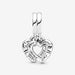 "PANDORA : Linked Sister Hearts Split Dangle Charm -"