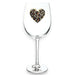 "The Queens' Jewels : Leopard Heart Jeweled Stemmed Wineglass -"