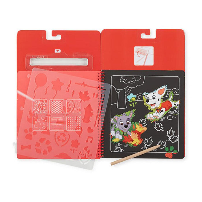 "Melissa & Doug : PAW Patrol Scratch Art Pad - Marshall -"