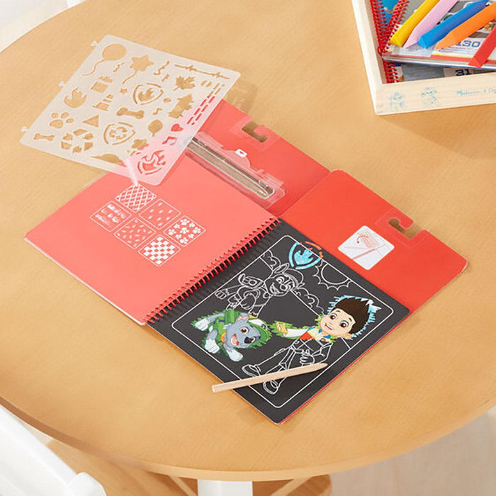 "Melissa & Doug : PAW Patrol Scratch Art Pad - Marshall -"