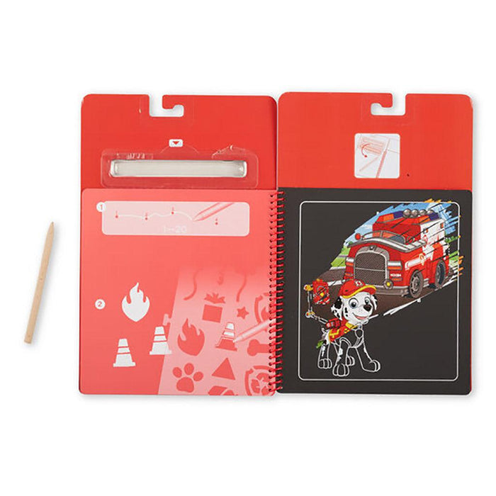 "Melissa & Doug : PAW Patrol Scratch Art Pad - Marshall -"