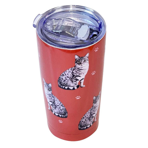 "Silver Tabby Cat Serengeti Ultimate Tumbler - Stainless Steel -"