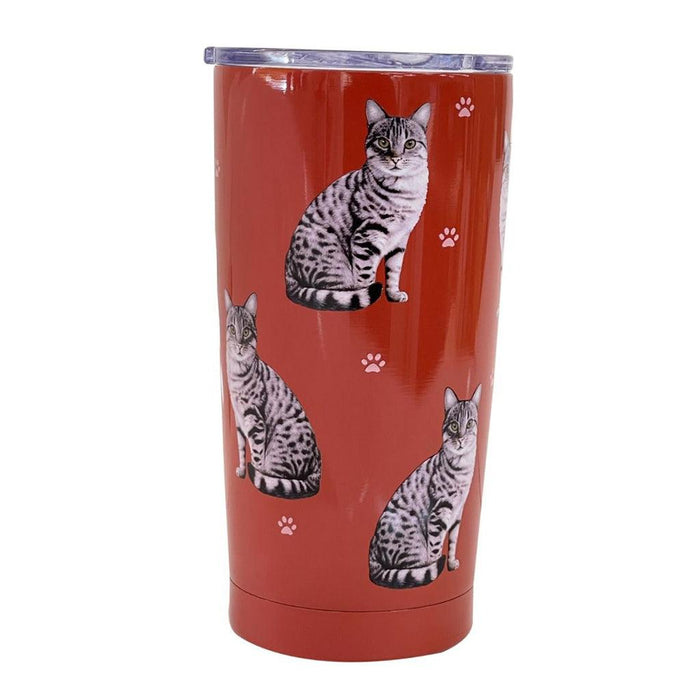 "Silver Tabby Cat Serengeti Ultimate Tumbler - Stainless Steel -"