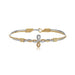 "Ronaldo Jewelry : Winding Paths Bracelet - 14K Gold Artist Wire and Silver with 14K Gold Artist Wire Wraps -"