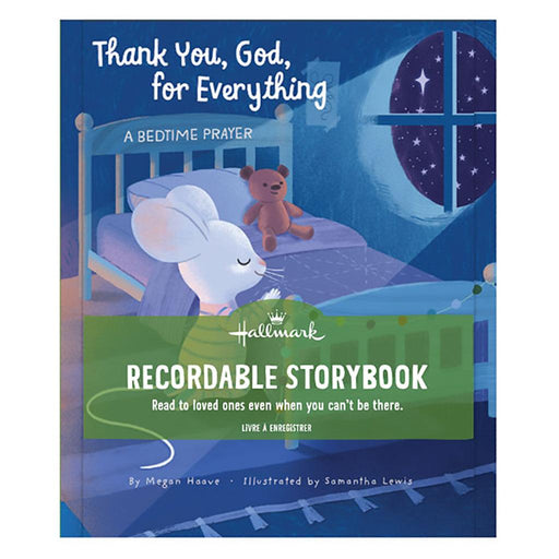 "Hallmark : Thank You, God, For Everything - A Bedtime Prayer Recordable Storybook , recordable books for grandparents"