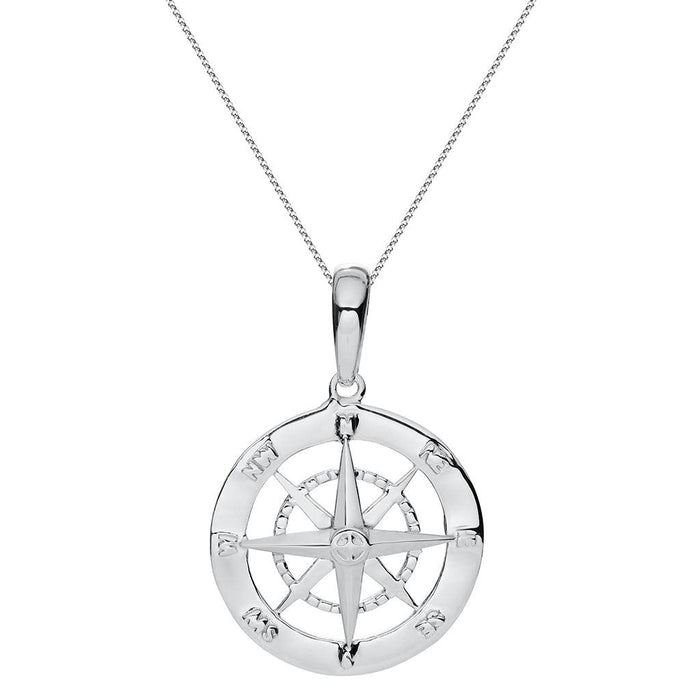 "Cape Cod : Evening Tide - Compass Rose Necklace -"