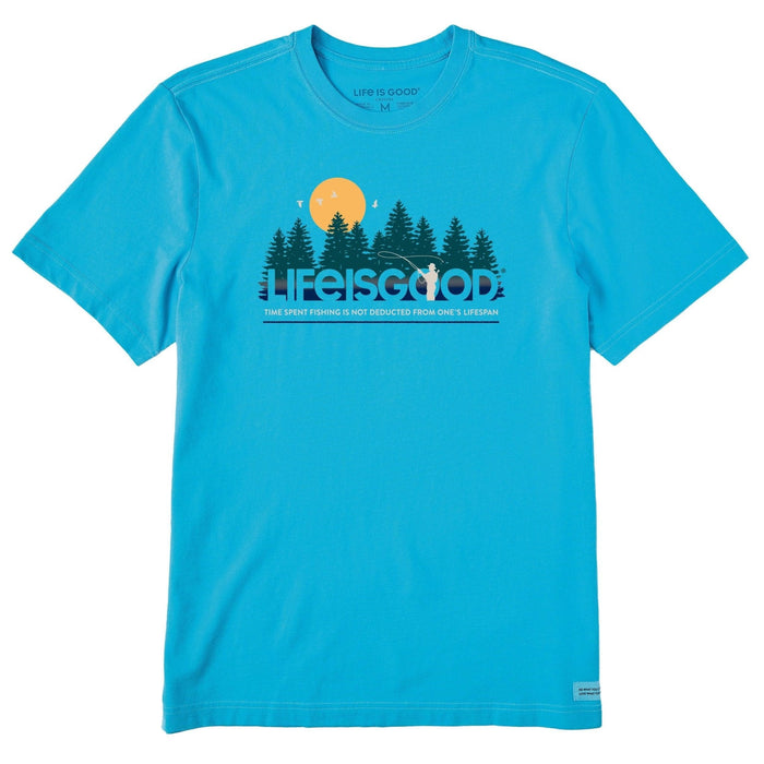 "Life Is Good : Men's Lifespan Fishing Crusher Tee -"