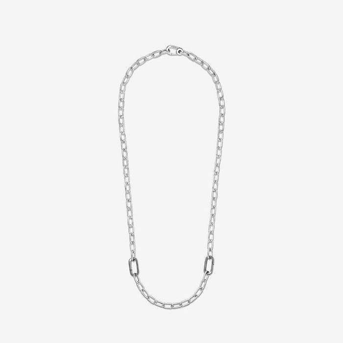 "PANDORA : Pandora ME Link Chain Necklace with 2 Connectors in Sterling Silver - 19.7\" -"