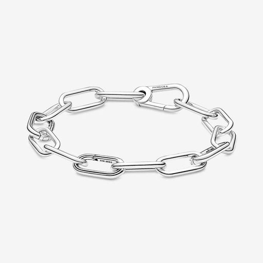"Pandora ME: Medium Link Chain Bracelet with 3 Connectors in Sterling Silver - adjustable"