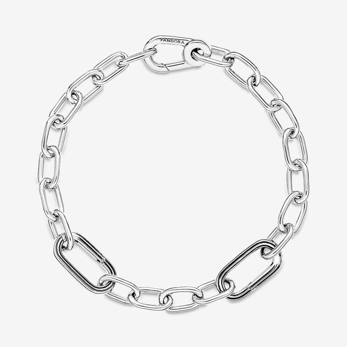 "PANDORA : Pandora ME Link Chain Bracelet with 2 Connectors in Sterling Silver -"