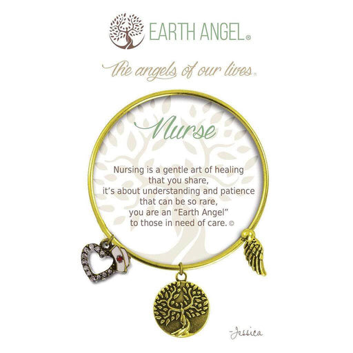"Earth Angel : Nurse Bracelet in Brass -"