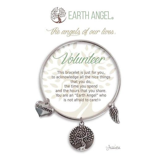 "Earth Angel : Volunteer Bracelet in Silver -"