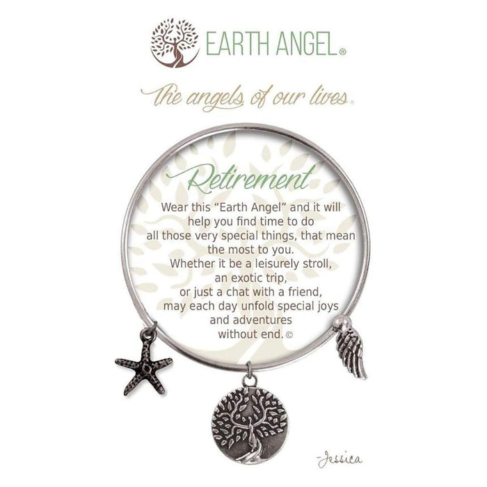 "Earth Angel : Retirement Bracelet in Silver -"