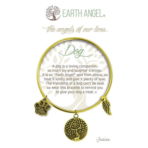 "Earth Angel : Dog Bracelet in Brass -"