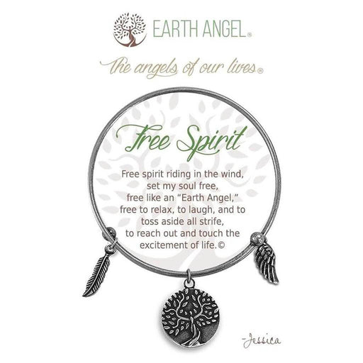 "Earth Angel : Free Spirit Bracelet in Silver -"