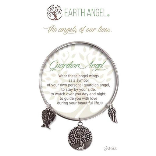 "Earth Angel : Guardian Angel Bracelet in Silver -"