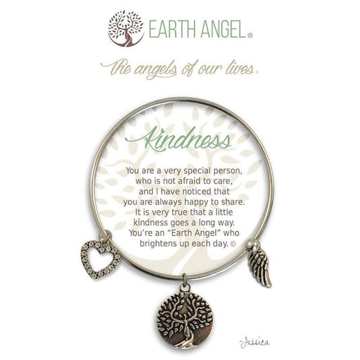 "Earth Angel : Kindness Bracelet in Silver -"
