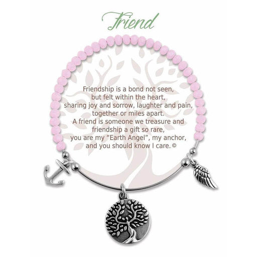 "Earth Angel : Friend Radiant Pink Stone Bracelet -"