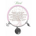 "Earth Angel : Friend Radiant Pink Stone Bracelet -"