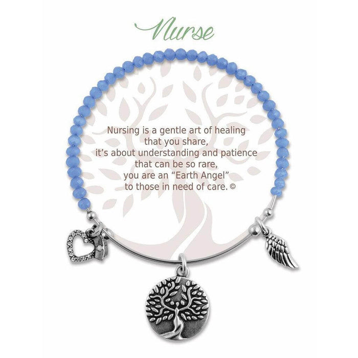 "Earth Angel : Nurse Radiant Blue Stone Bracelet -"