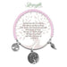 "Earth Angel : Strength Radiant Pink Stone Bracelet -"