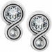 "Brighton : Infinity Sparkle Post Earrings in Silver -"
