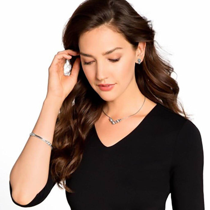 "Brighton : Infinity Sparkle Post Earrings in Silver -"