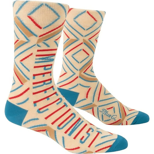 "Blue Q : Men's Crew Socks - Imperfectionist -"