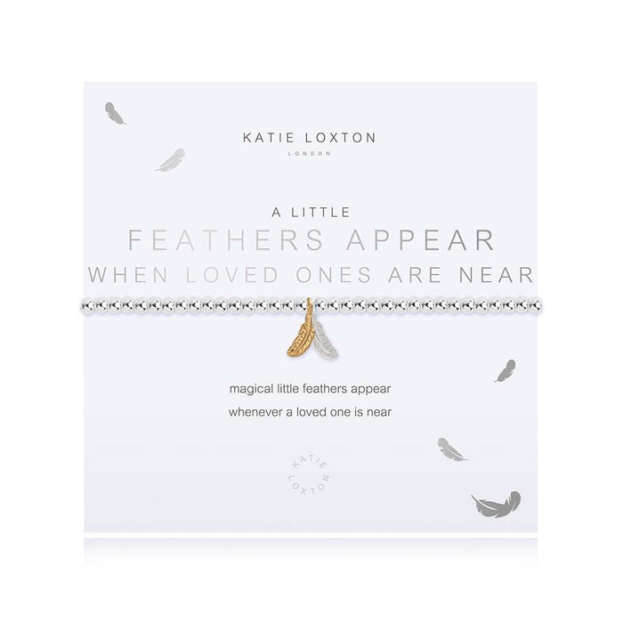 "Katie Loxton : A Little Feathers Appear When Loved Ones are Near Bracelet -"
