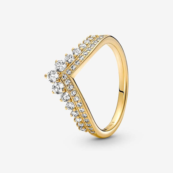 "PANDORA : Pandora Timeless Wish Tiara Ring - Gold Plated -"