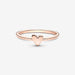"PANDORA : Freehand Heart Ring -"