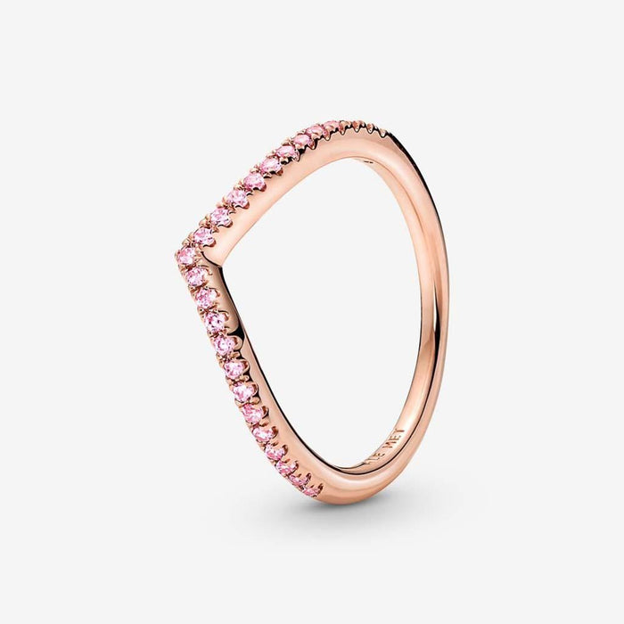"PANDORA : Pandora Timeless Wish Sparkling Pink Ring -"