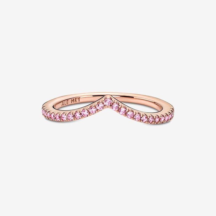 "PANDORA : Pandora Timeless Wish Sparkling Pink Ring -"