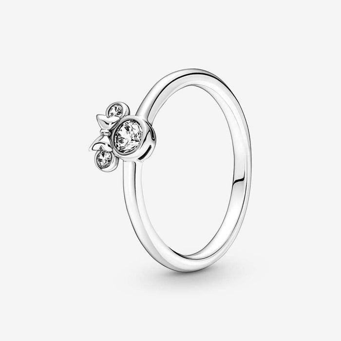 "PANDORA : Disney Minnie Mouse Sparkling Head Ring -"