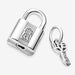 "PANDORA : Padlock and Key Dangle Charm -"