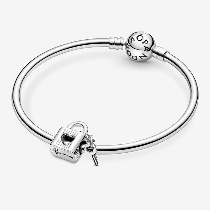 PANDORA : Padlock & Heart Key Charm - Annies Hallmark and