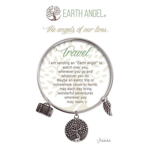 "Earth Angel : Travel Bracelet in Silver -"
