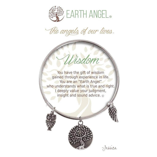 "Earth Angel : Wisdom Bracelet in Silver -"