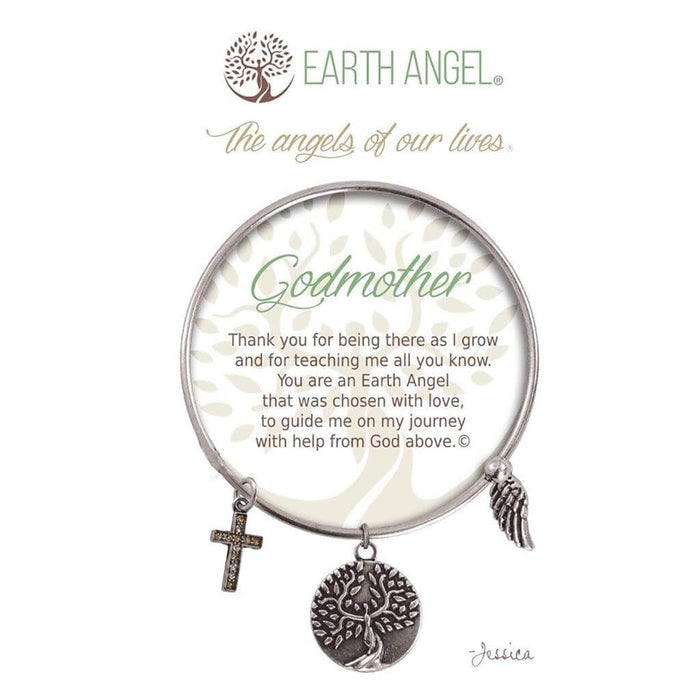 "Earth Angel : Godmother Bracelet in Silver -"